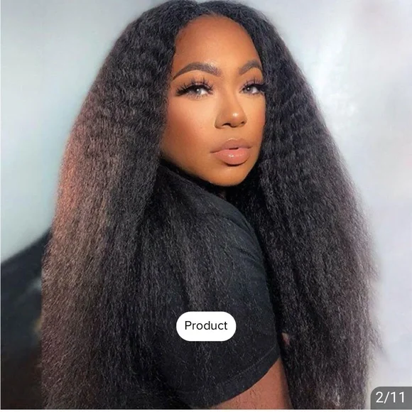 Kinky Straight Glueless Wig - Picture 2 of 6